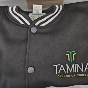 Black Varsity Track Suit